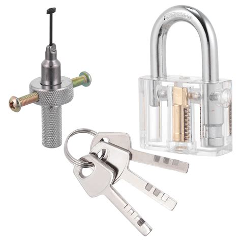 Transparent Cutaway Locks Inside View Practice Padlock Visible View