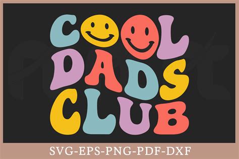 Cool Dads Club Retro Gift Svg Shirt Graphic By Craftabledesign