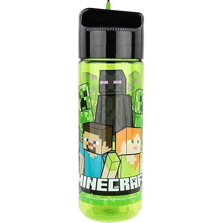 Minecraft Botella de agua Minecraft Botella de agua con diseño