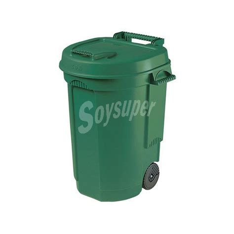 Cubo De Basura Con Ruedas Verde 110l