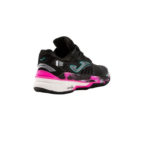 Zapatilla Padel Mujer Negro Fucsia Joma Slam Wpt Misspadel