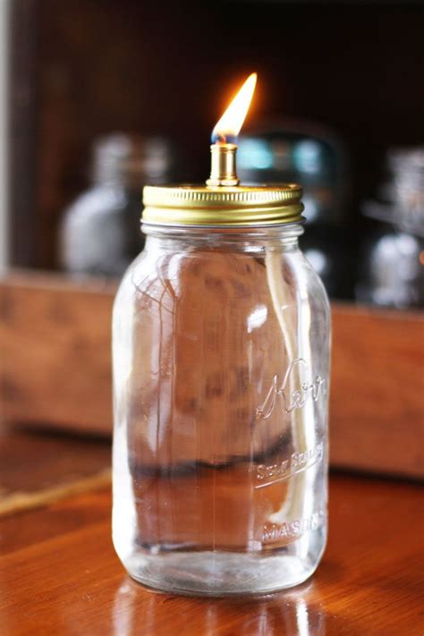 Mason Jar Oil Lamp Red Leaf Style Mason Jar Oil Candle Mason Jars