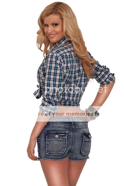 Hot From Hollywood Daisy Dukes Short Fitted Denim Jeans Embellished