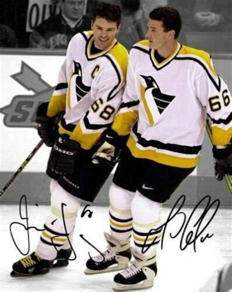 Mario Lemieux Jaromir Jagr Pittsburgh Penguins Signed Photo Etsy