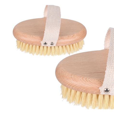 Long handle brush brosse sèche exfoliante en Sisal naturel outil de