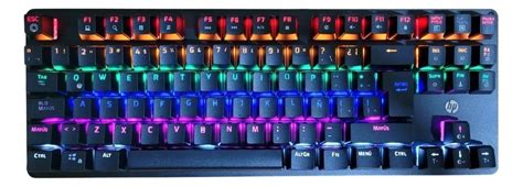 Ripley Teclado Gamer Hp Gk Qwerty Hp Blue Espa Ol Color Negro Con