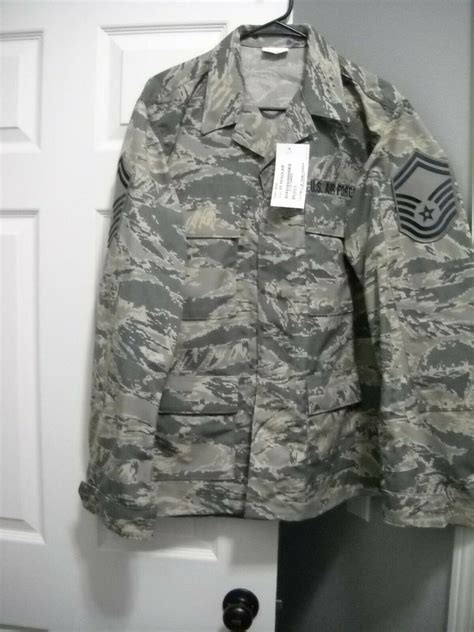 New Usaf Tiger Stripe Camo Utility Abu Airman Battle Uniform Coat 42r