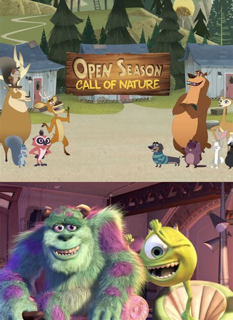 Mike And Sulley Happy For Open Season Series By Darkmoonanimation On Deviantart