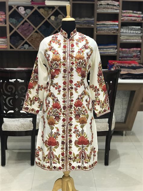 Kashmiri Jacket Embroidered Coat Kashmiri Coat Long Jacket Kashmiri