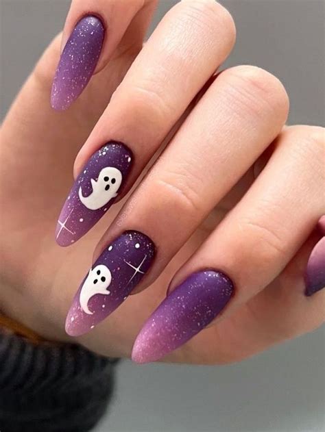 55 Spooky Cute Ghost Nails That Are Perfect For Halloween Halloween