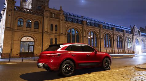 Porsche Macan GTS 2022MY Color Carmine Red Rear Three Quarter