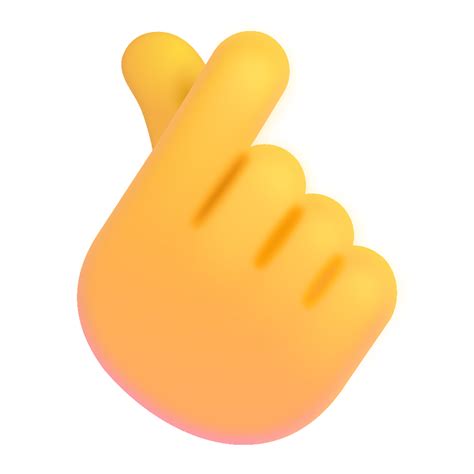 Mano Con Dedo Índice Y Pulgar Cruzados Emoji