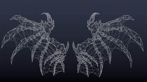 Futuristic Dragon Wing 3d Turbosquid 1897146