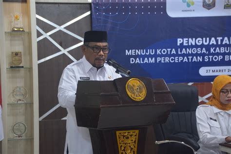 Sekda Kota Langsa Buka Kegiatan Dialog Penguatan Strategi Sbs Dan