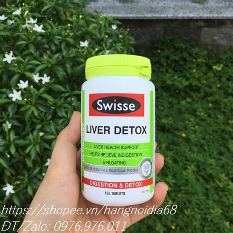 VIÊN UỐNG THẢI ĐỘC GAN SWISSE LIVER DETOX 120 viên Úc Shopee Việt Nam