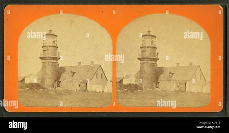 Gay Head Lighthouse From Robert N Dennis Collection Of Stereoscopic Views Stock Photo Alamy