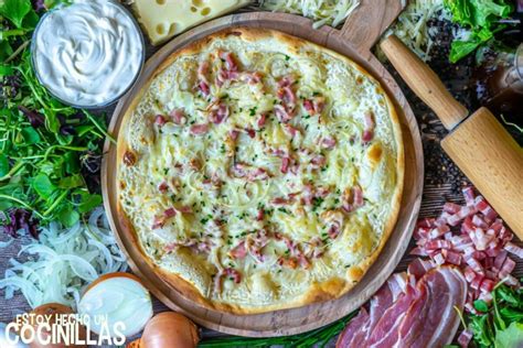 Receta de flammkuchen o tarte flambée