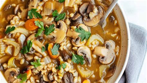 Mushroom Barley Soup Brenda Gantt