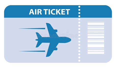 Air Ticket Vector Icon Stock Vector Illustration Of Logo