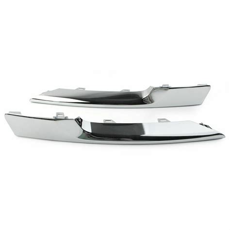 Pair Front Side Grille Chrome Molding Trim Fit For JAGUAR XJ 2016 2021