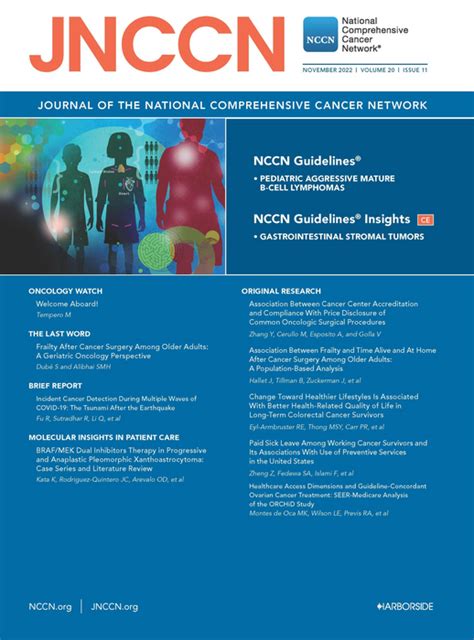 Jnccn Cover November 2022 [image] Eurekalert Science News Releases