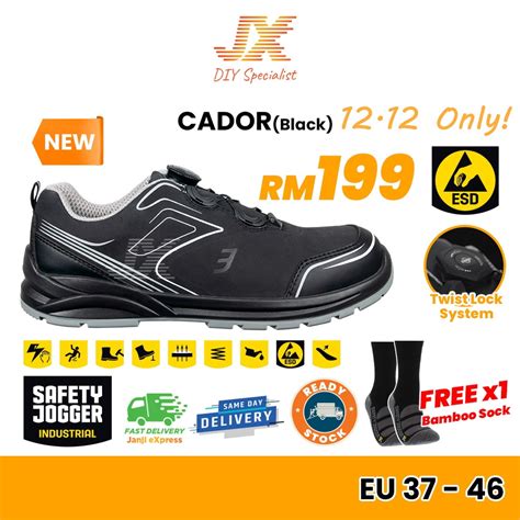 Safety Jogger Cador Esd S1p Stylish Modern Colourful Working Sporty Shoes Steel Toecap Midsole