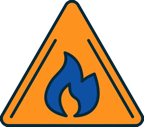 Hazards Line Filled Two Colors Icon Vector Art At Vecteezy