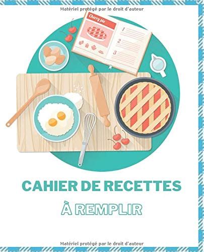 Buy cahier de recettes à remplir Livre de cuisine vierge à compléter