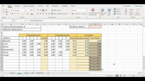 Excel Costruzione Di Una Tabella Riepilogativa Dei Voti YouTube