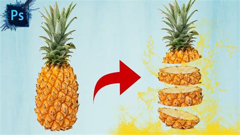 Photo Manipulation Fruit Slice I Photoshop Tutorial I Slice Effect In