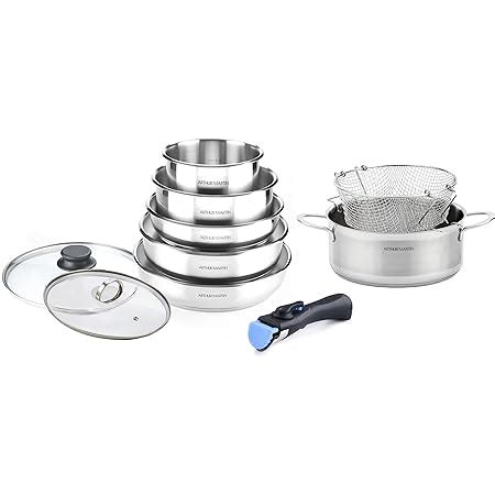 Seb Compact Inox Batterie De Cuisine Pi Ces Induction Po Les