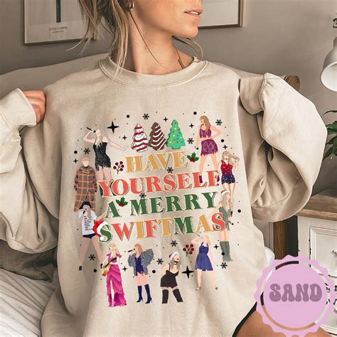 Merry Swiftmas Sweatshirt The Eras Tour Christmas Shirt Etsy