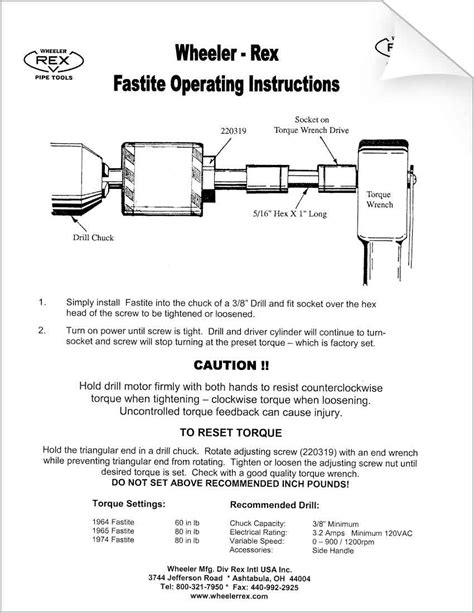 Download Our Tool Diagrams Wheeler Rex