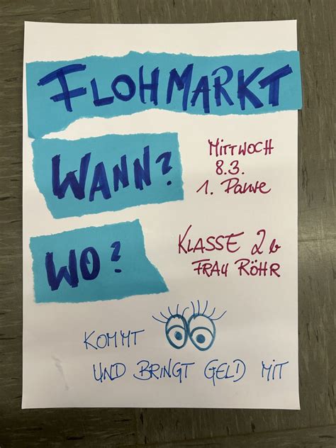 Flohmarkt In Der 2b Schule An Der Waldlehne