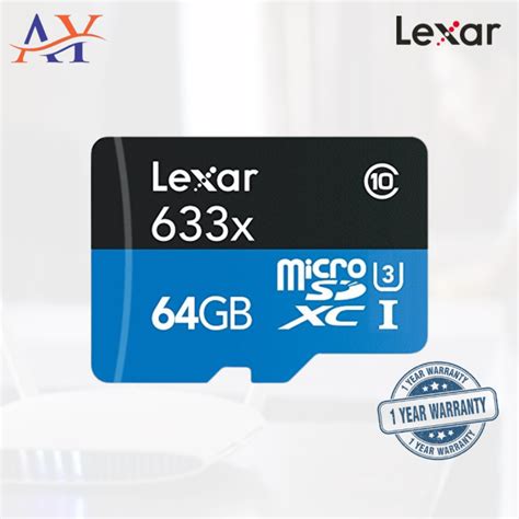 Lexar High Performance 633x MicroSDHC MicroSDXC UHS I Memory Card Blue