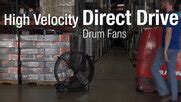 King Electric Direct Drive Drum Fans High Velocity Affordable