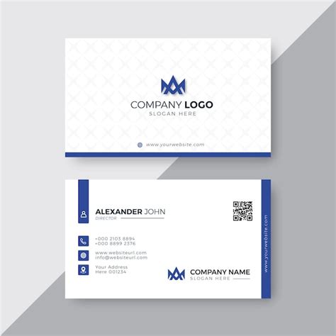 Visiting Card Design White Background