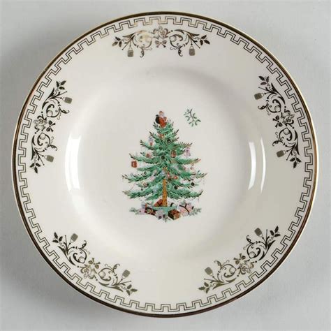 Christmas Tree Gold Collection Salad Plate By Spode Replacements Ltd