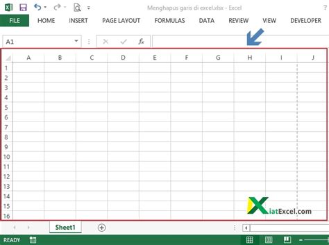 Cara Menghapus Garis Di Excel