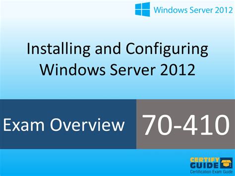 Installing And Configuring Windows Server Certifyguide