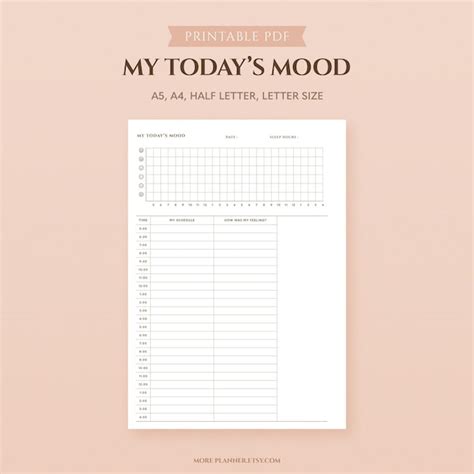 My Daily Mental Health Tracker Printable Etsy