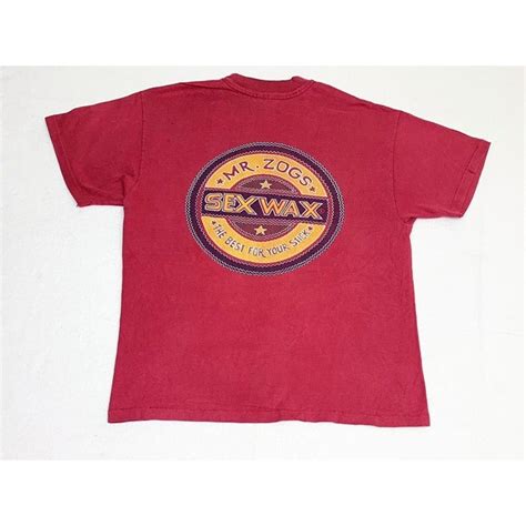 Retro 90s Mr Zogs Sex Wax T Shirt Red Burgundy Surf Beach All Sizes Mercari