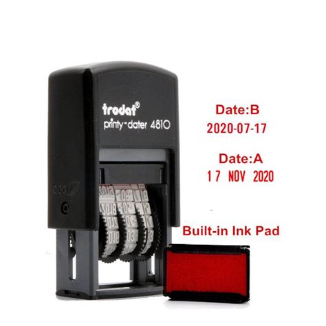 Trodat 4810 Date Stamp Changeable DateSmall Date Stamp Etsy