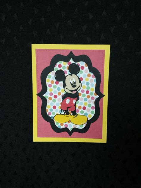 Birthday Card Made Using Mickey And Friends Cricut Cartridge Card Making Birthday Cards