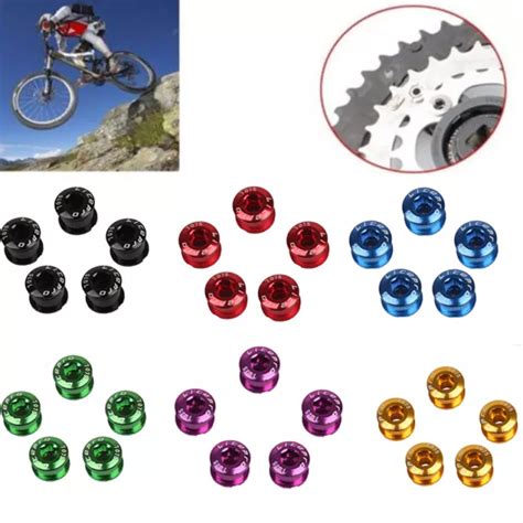 5PCS MTB ROAD Bike Chainring Bolts Single Speeds Crankset Screw