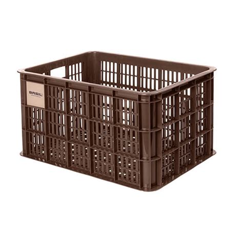 Crate L Bicycle Crate Brown Basil