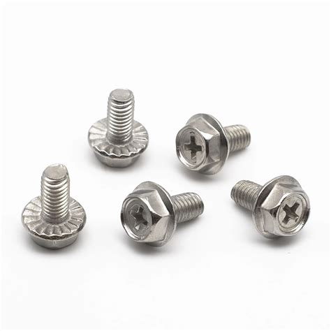 Custom Serrated Hexagonal Flange Bolt Din Stainless Steel Philips