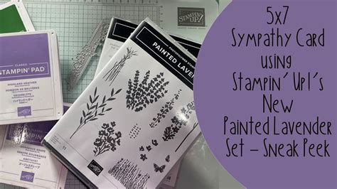 Sympathy Card Using Stampin Up S New Painted Lavender Bundle And