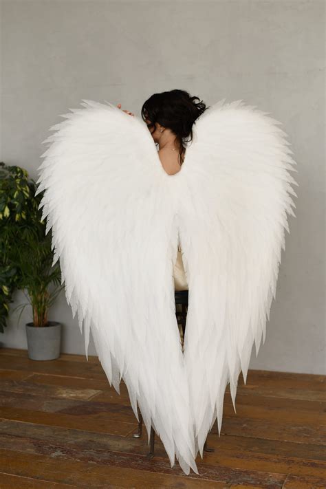 White Angel Wings Costume For Foto Shoot Choice Size Etsy