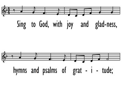 Sing To God With Joy And Gladness Lead Line Digital Songs Hymns